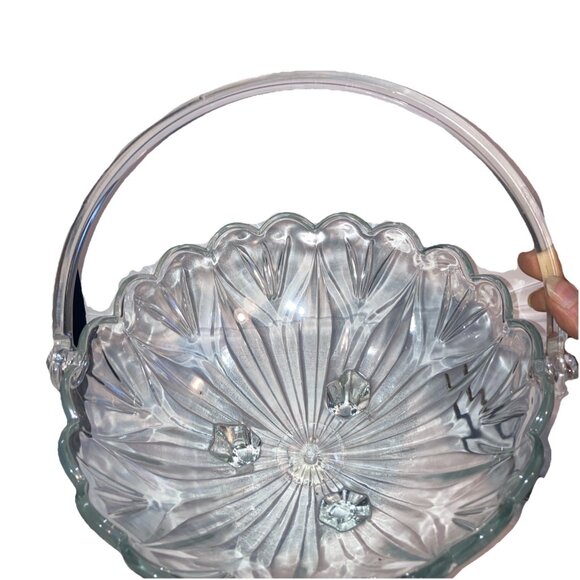 Home Interiors Fruit Bowl w/Plastic Handle Vintage - Picture 1 of 7